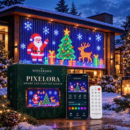Winterawn Pixelora™ Smart Projecting Curtain Light.