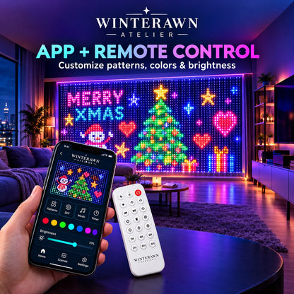 Winterawn Pixelora™ Smart Projecting Curtain Light.