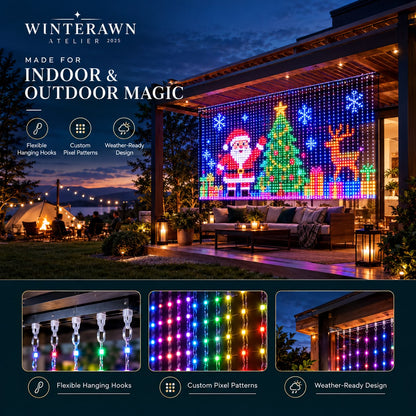 Winterawn Pixelora™ Smart Projecting Curtain Light.